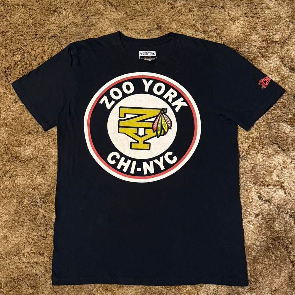 Zoo York Chi-Nyc Chicago Blackhawks T-Shirt Black Large